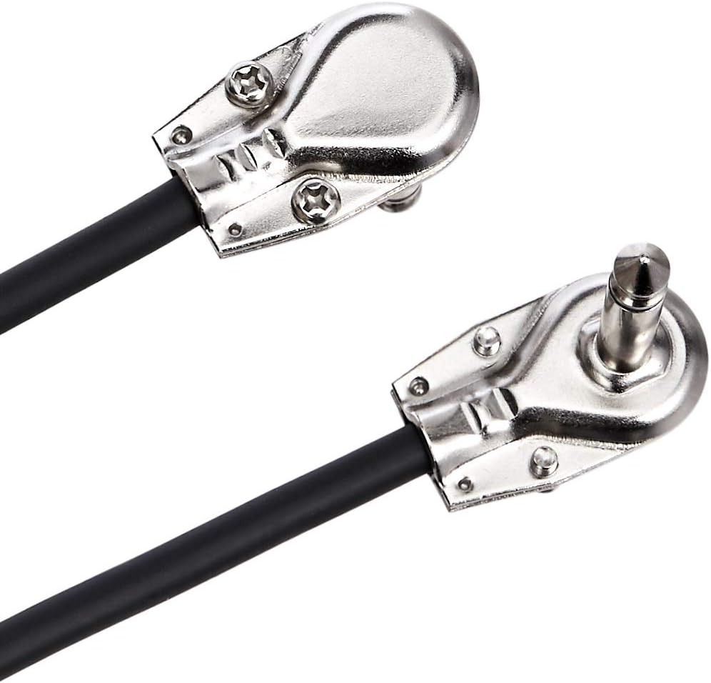 Thumbnail 1 de Amazon Basics 1/4" Right‑Angle Guitar Patch Cables (15 cm, Pack of 6) — Practical, Built to Last