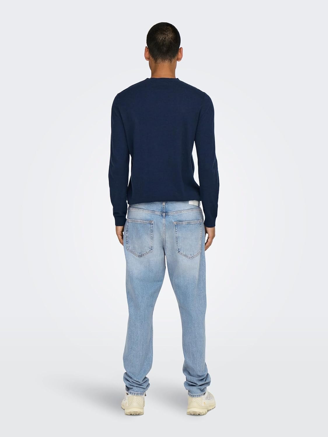 Detalle 2 de Only & Sons Ruban Adhésif Onsyoke : Jeans Homme droit, denim délavé, 99% coton