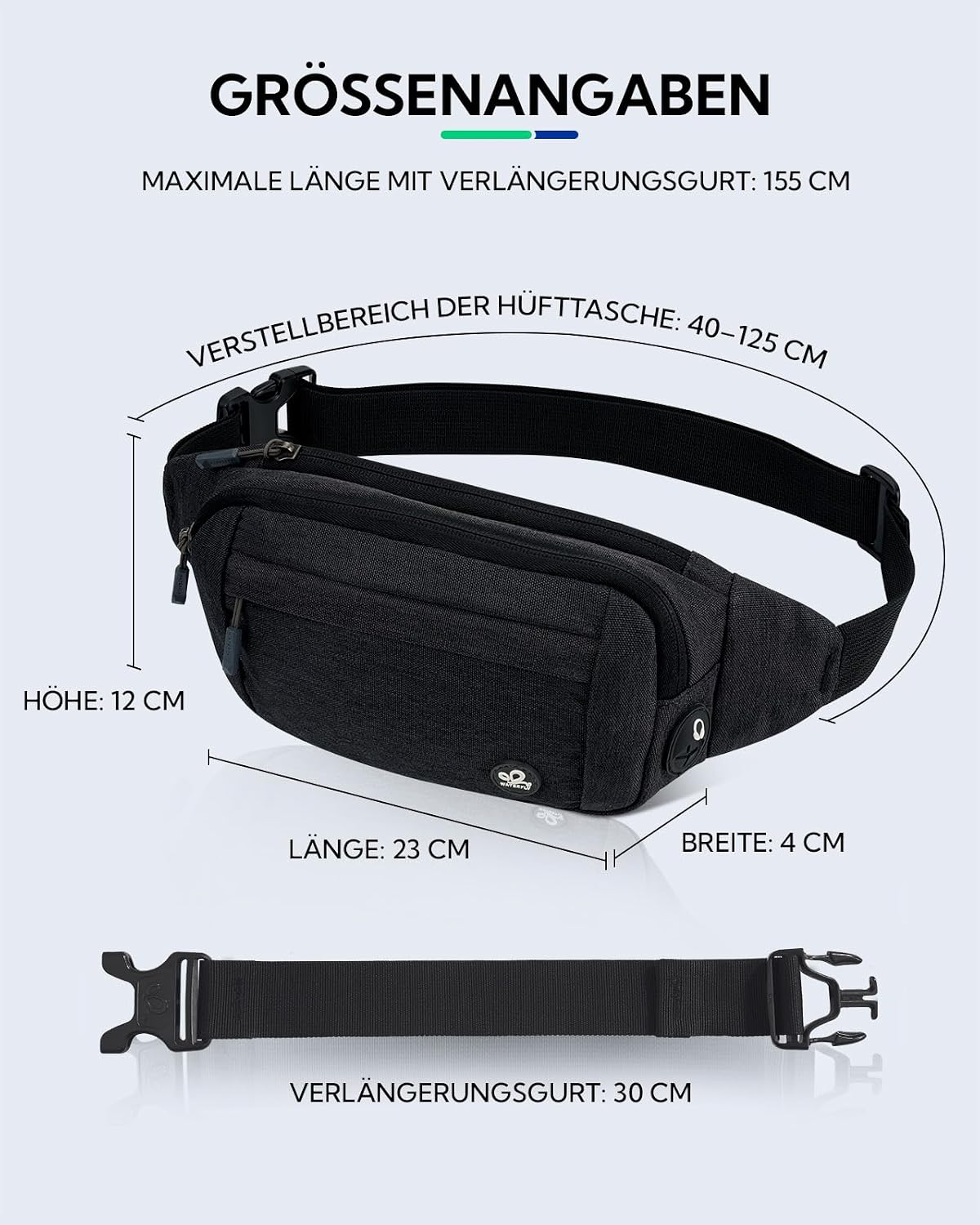 Thumbnail 1 de WATERFLY Bauchtasche Hüfttasche Sport 1er-Pack