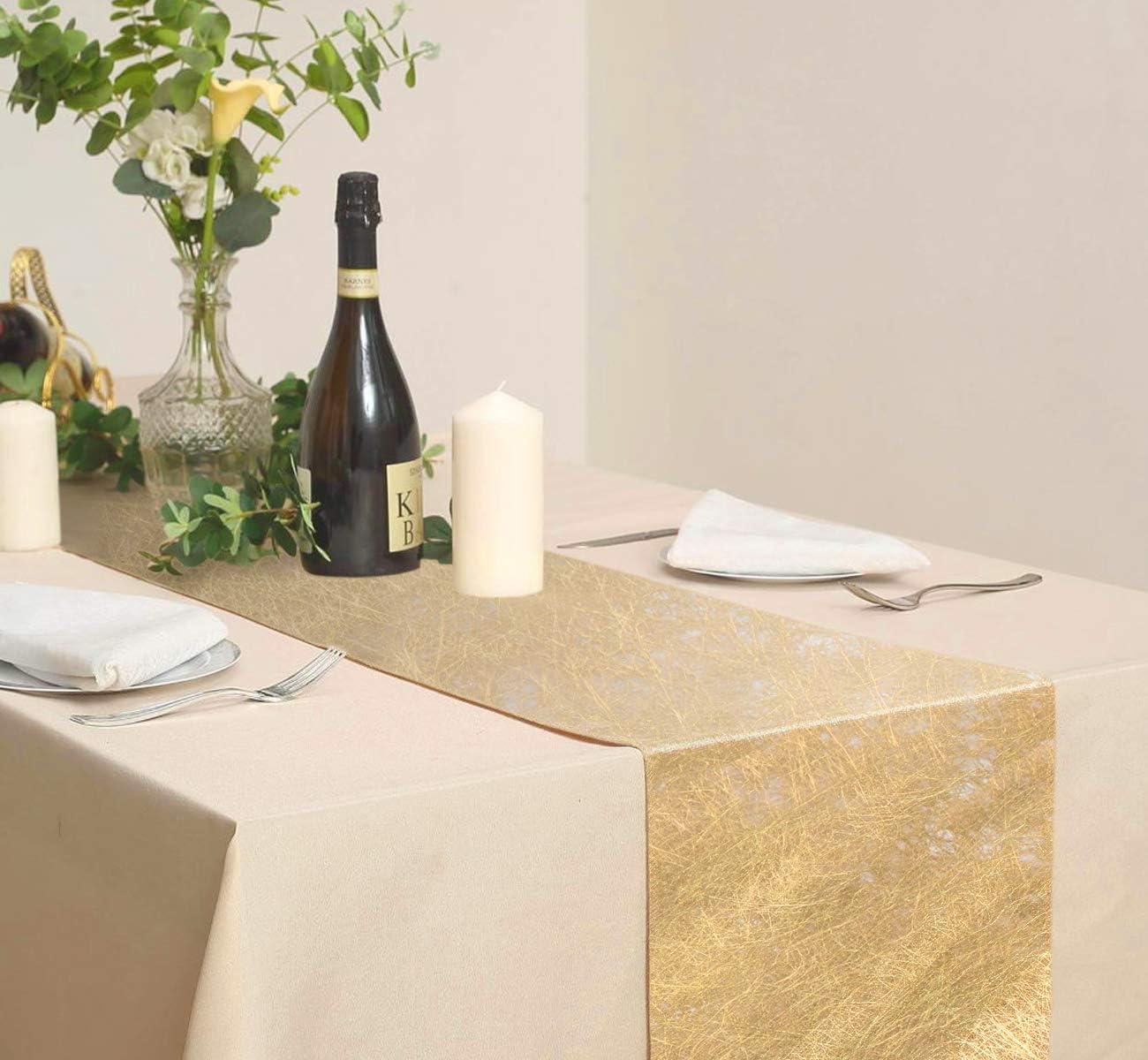 Detalle 2 de Anstore Tischläufer Gold 30 m Rolle