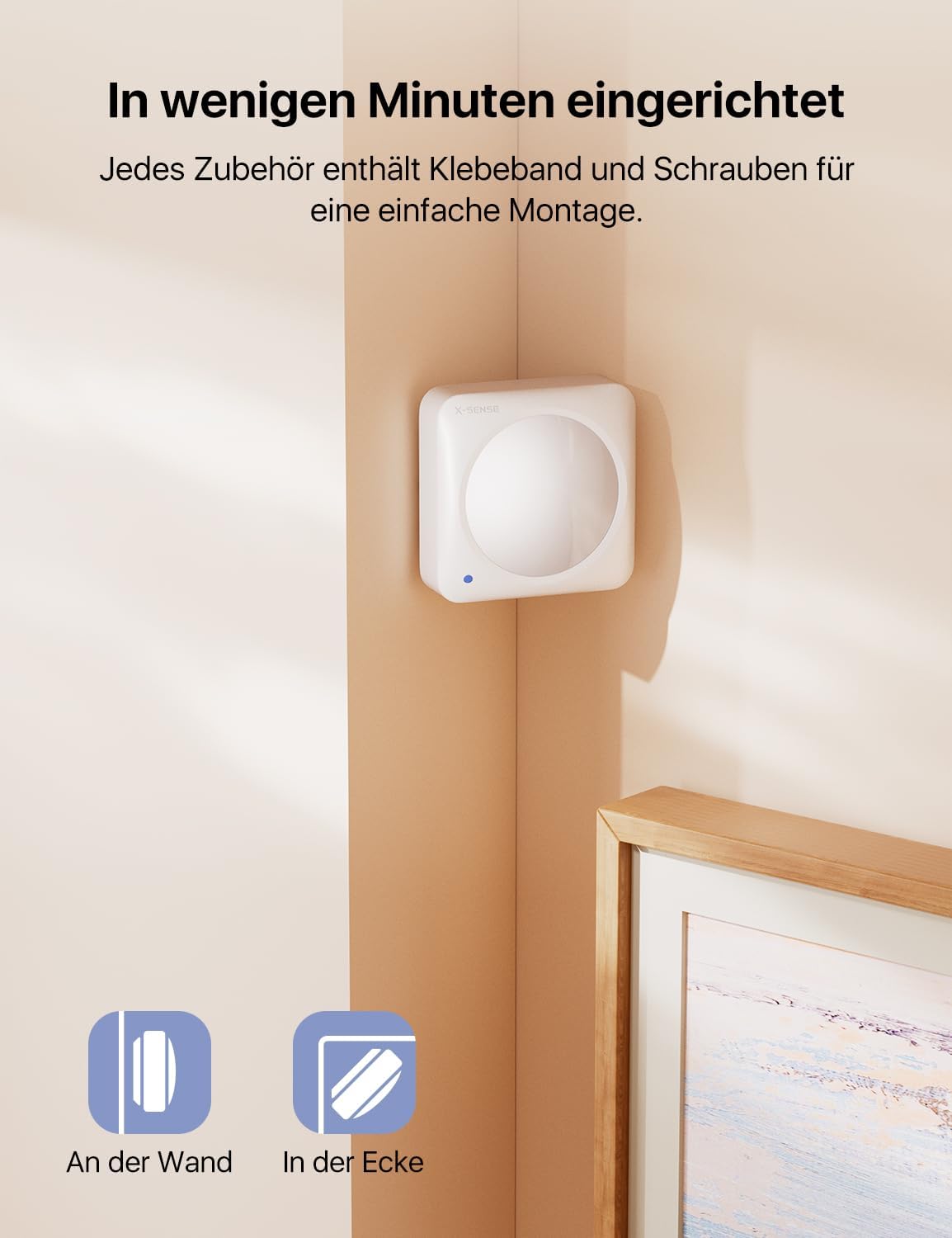 Thumbnail 6 de X-Sense Smart Türsensor Sicherheitskit AS05/AS08 Zubehör für SBS50, mit austauschbarer Batterie