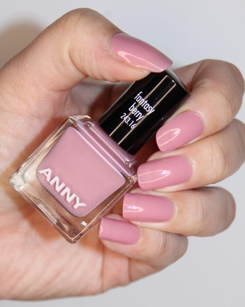 Detalle de ANNY Nail Polish Fantasy Berry – farbiger Nagellack mit langanhaltendem Glanz (15 ml)