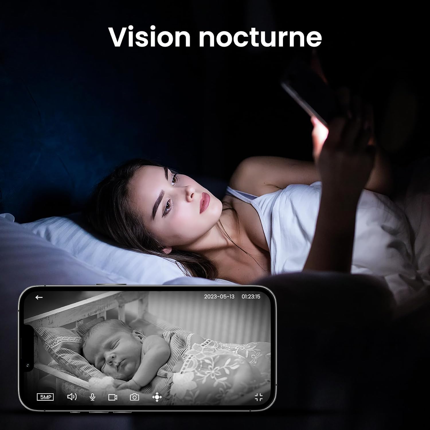 Thumbnail 3 de Cinnado 2K Indoor WiFi CCTV Camera 2-pack
