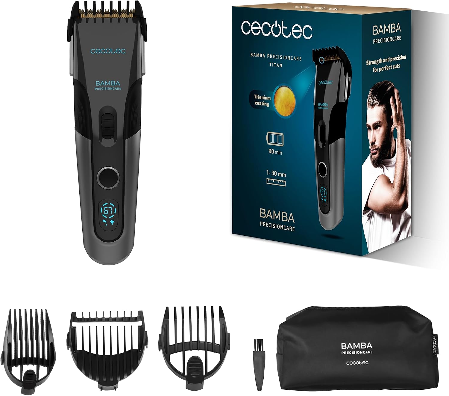 Thumbnail 1 de Cecotec Cortapelos Bamba PrecisionCare Wet&Dry: precisión en acabado y autonomía para uso profesional y doméstico