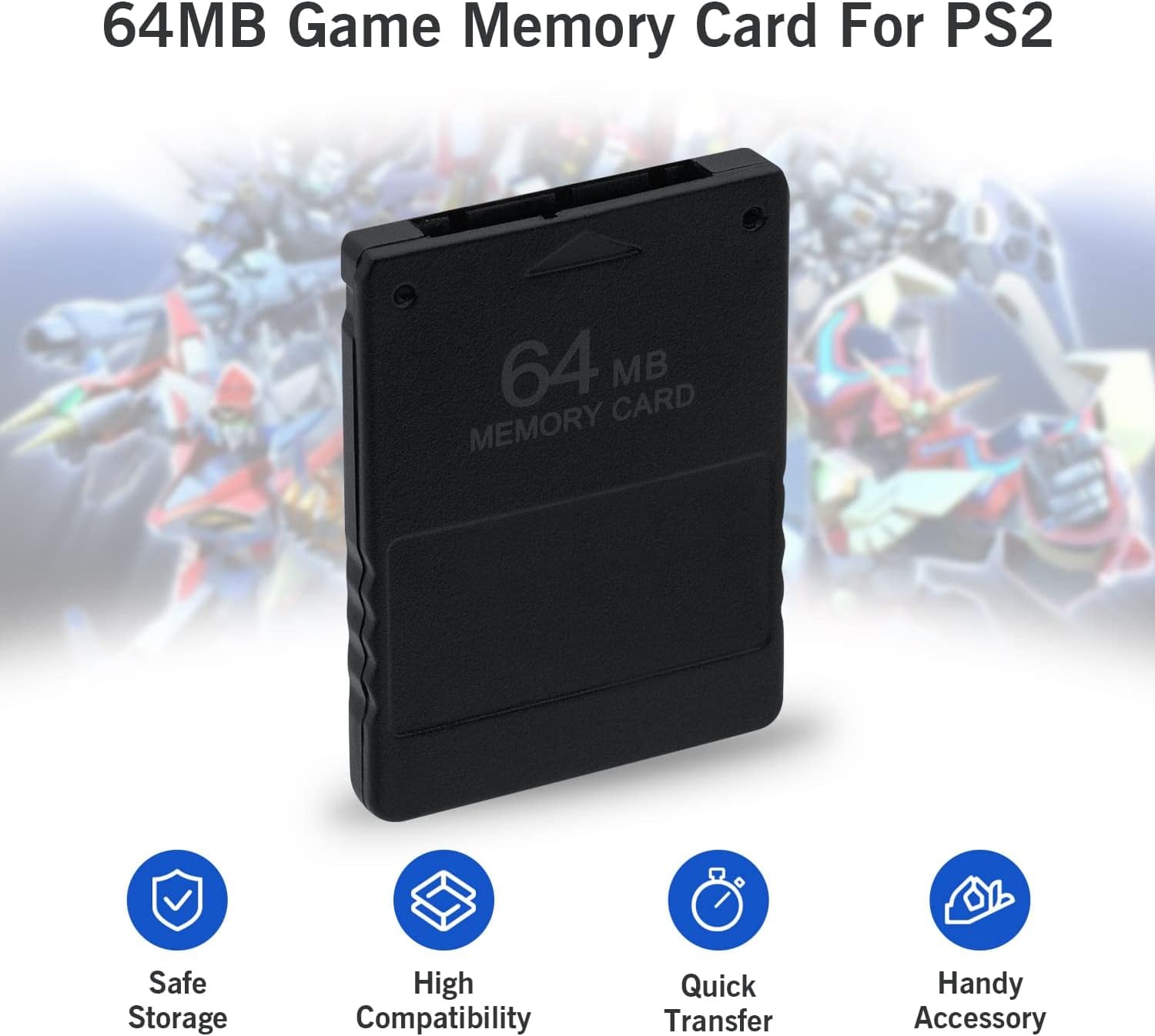 Detalle 2 de Mcbazel 64MB Memory Card per PS2 📀