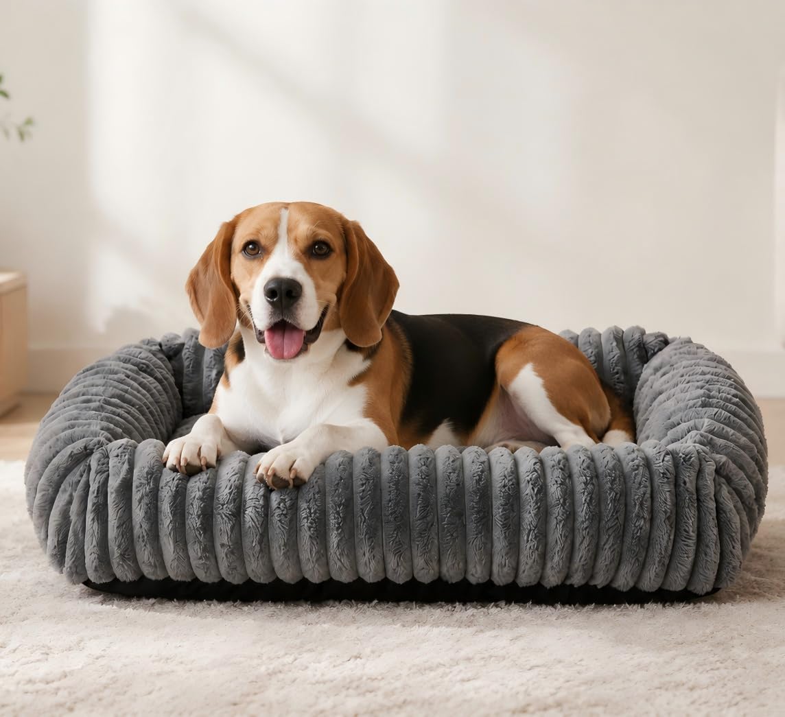 Detalle de Oveppy Dog Bed 25 x 21 x 8 inch for under 30 lb dogs