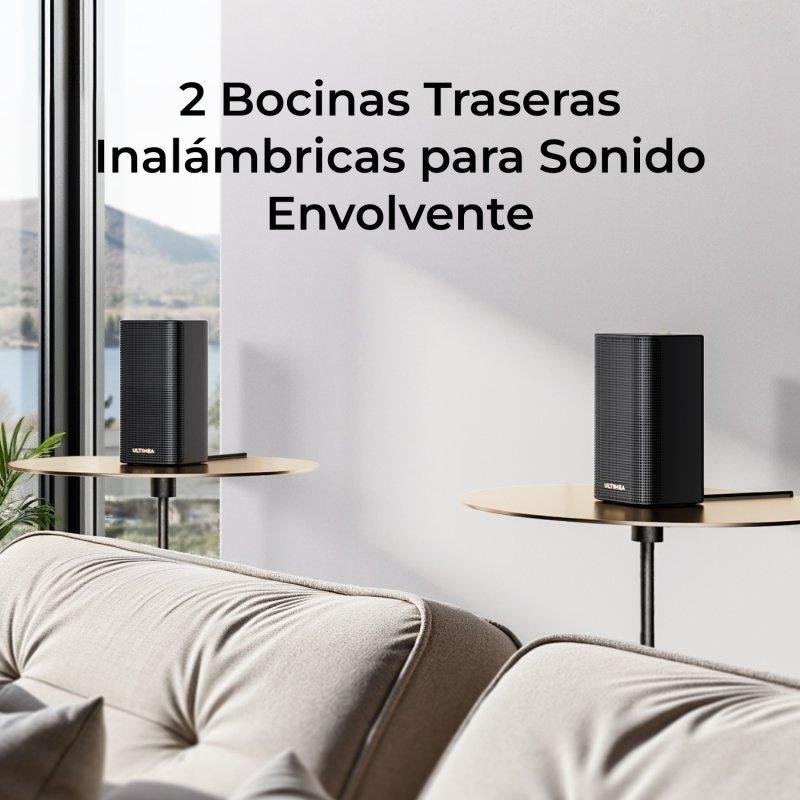 Detalle 2 de Ultimea Skywave Barra de Sonido 5.1.2 ch 530W con Bluetooth 5.4 y Dolby Atmos