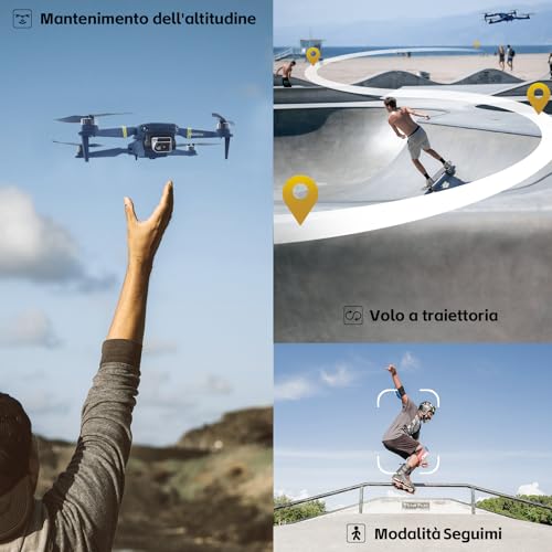 Detalle de CHUBORY Drone con Telecamera 4K HD per Principianti — 84 Minuti di Volo, 800 m di Portata e Funzioni Intelligenti