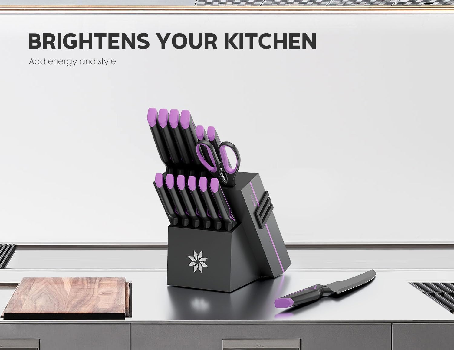 Detalle 2 de ASETY Kitchen Knife Set, 15-Piece