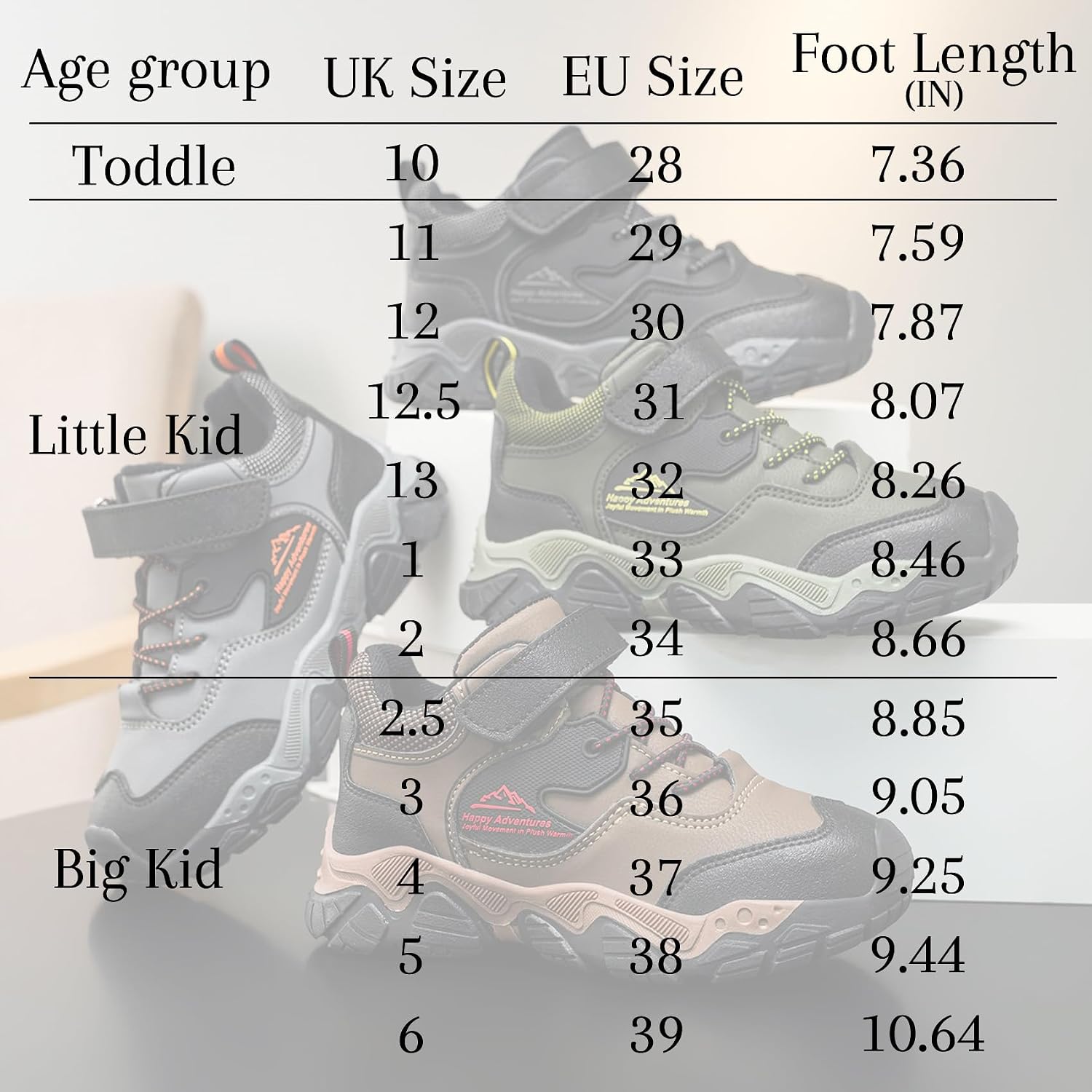 Thumbnail 6 de Unitysow Kids Hiking Boots Boys Waterproof Walking Shoes