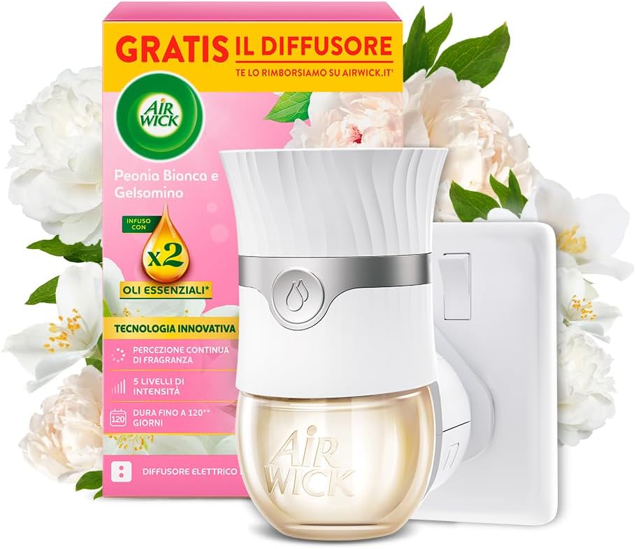 Air Wick Diffusore Elettrico oli essenziali 120 giorni