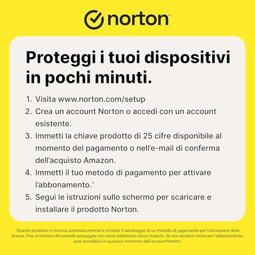 Detalle 2 de Norton 360 Advanced 2026: Antivirus multi-dispositivo con 200 GB di backup e rinnovo automatico di 15 mesi