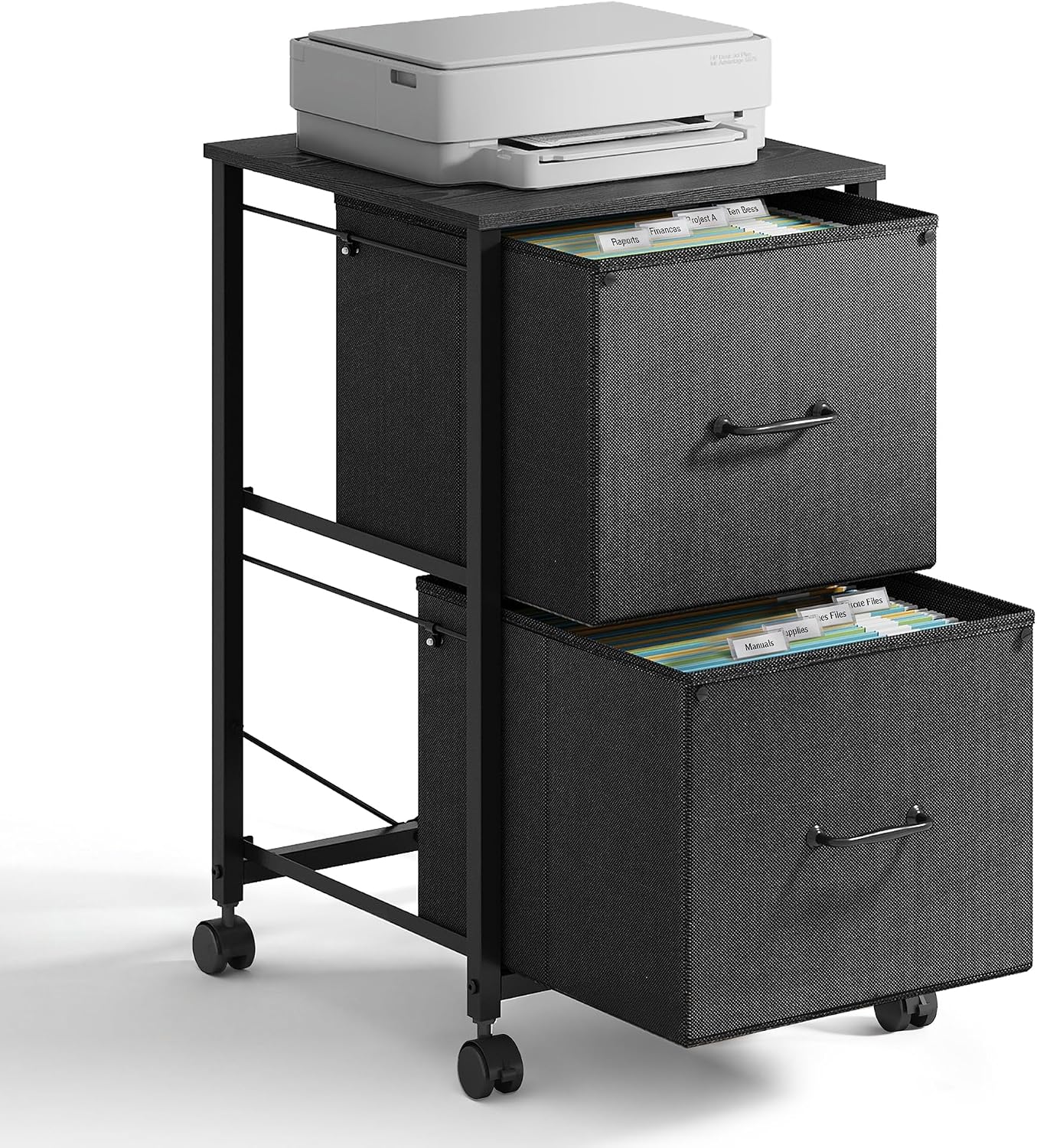 Thumbnail 6 de DEVAISE Mobile File Cabinet with Fabric Drawers