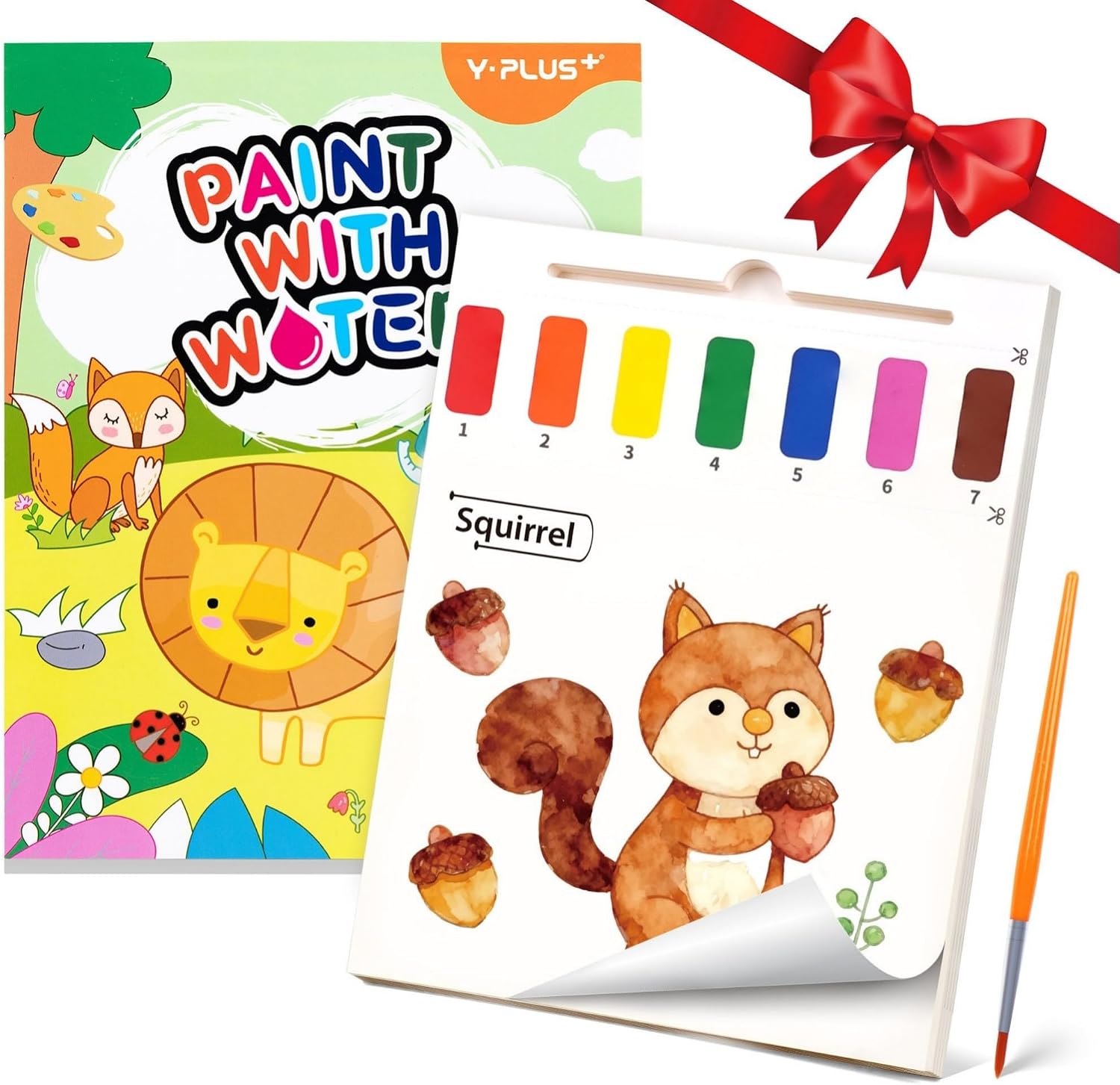 Detalle de YPLUS Malbuch mit Wasserfarben für Kinder