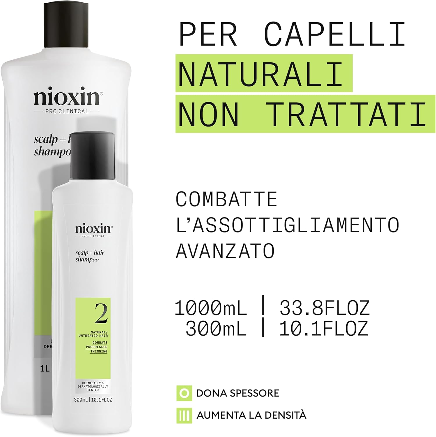 Thumbnail 1 de NIOXIN Scalp + Hair Thickening Sistema 2 per capelli naturali: shampoo volumizzante, balsamo e trattamento cuoio capelluto