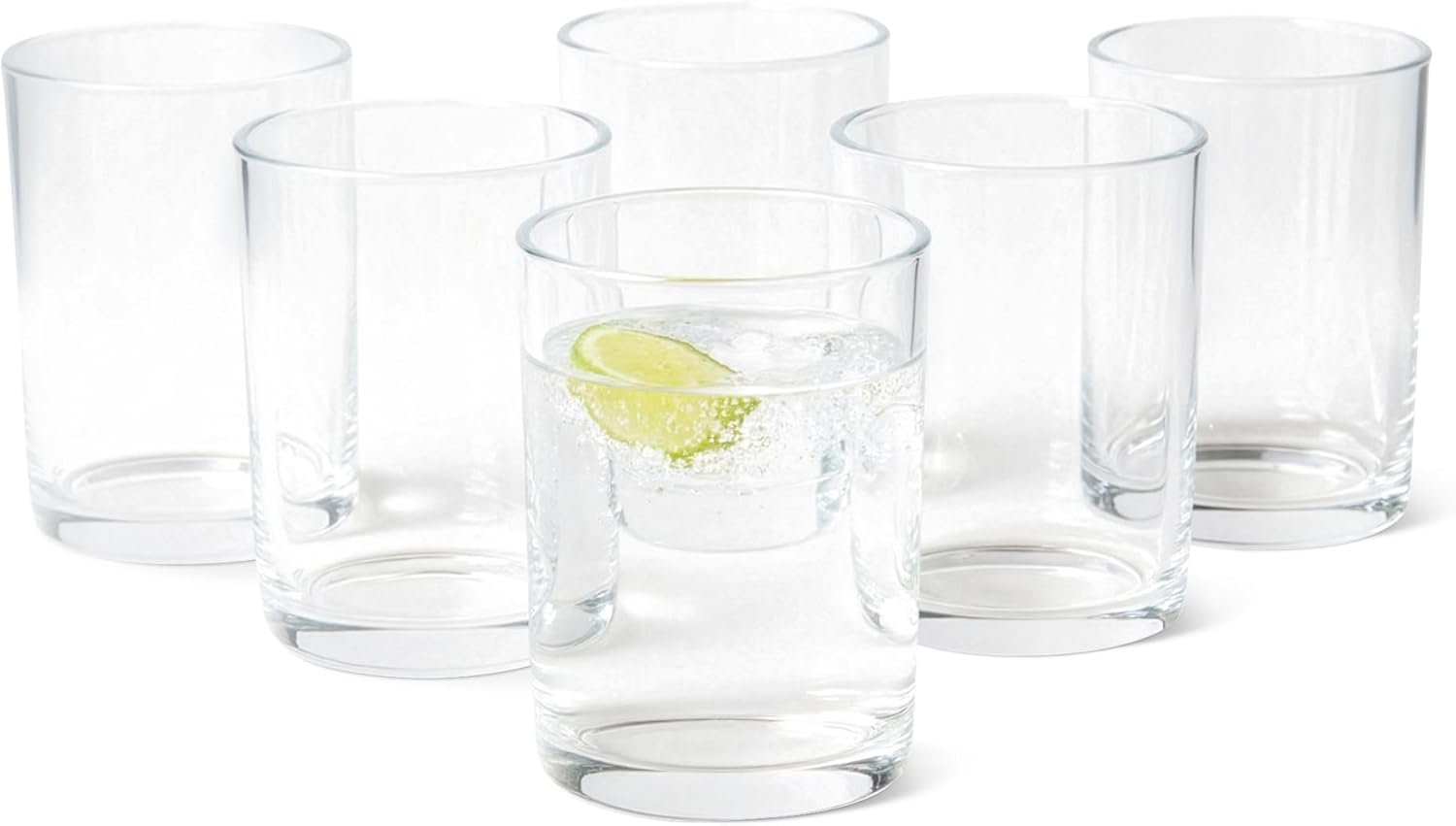 Thumbnail 6 de Amazon Basics Drinking Glasses, 6-Piece Set, 444ml — Dishwasher-Safe and Durable