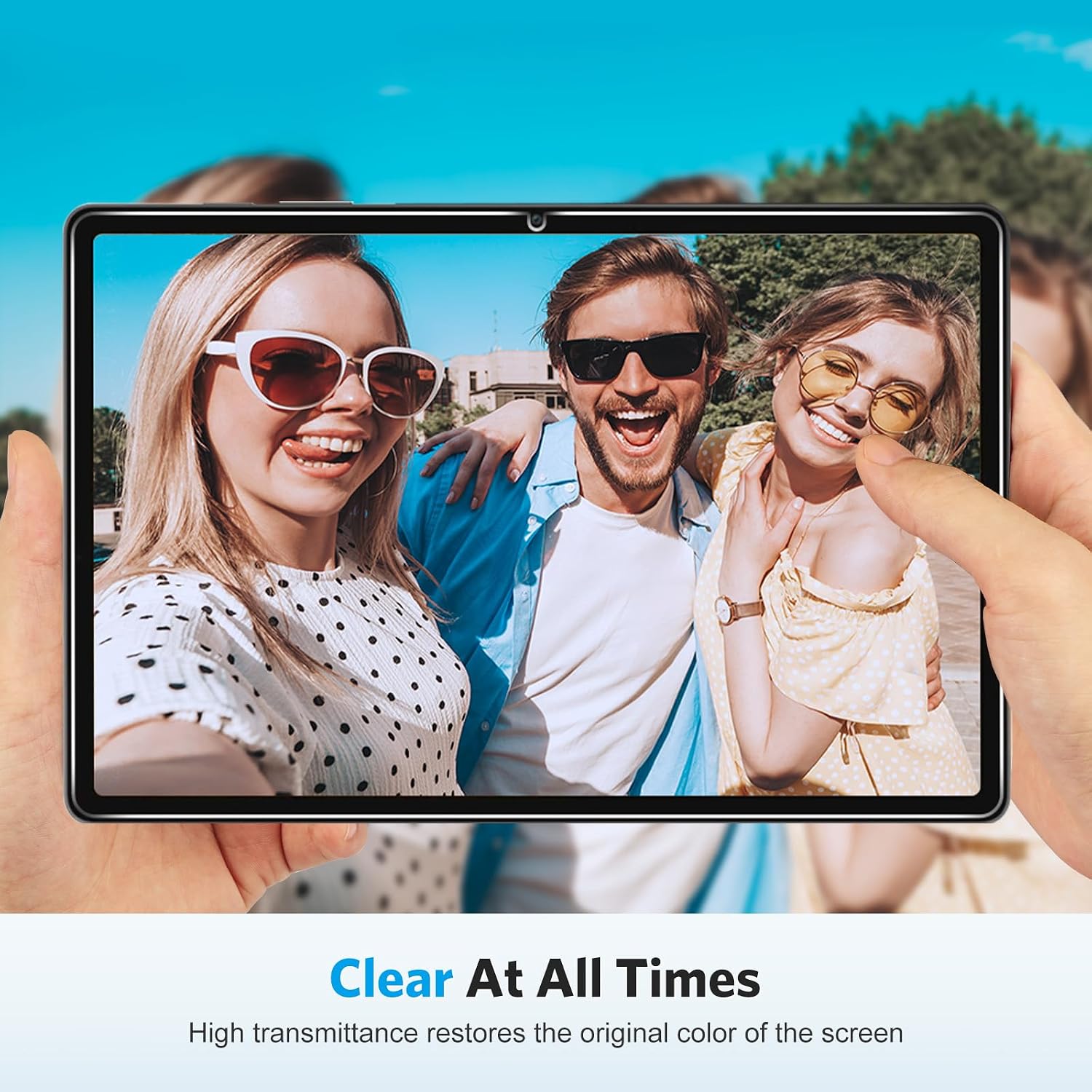 Detalle de OMOTON Panzer Schutz Glas für Samsung Galaxy Tab A11+/A9+ (11 Zoll) – 2 Stück