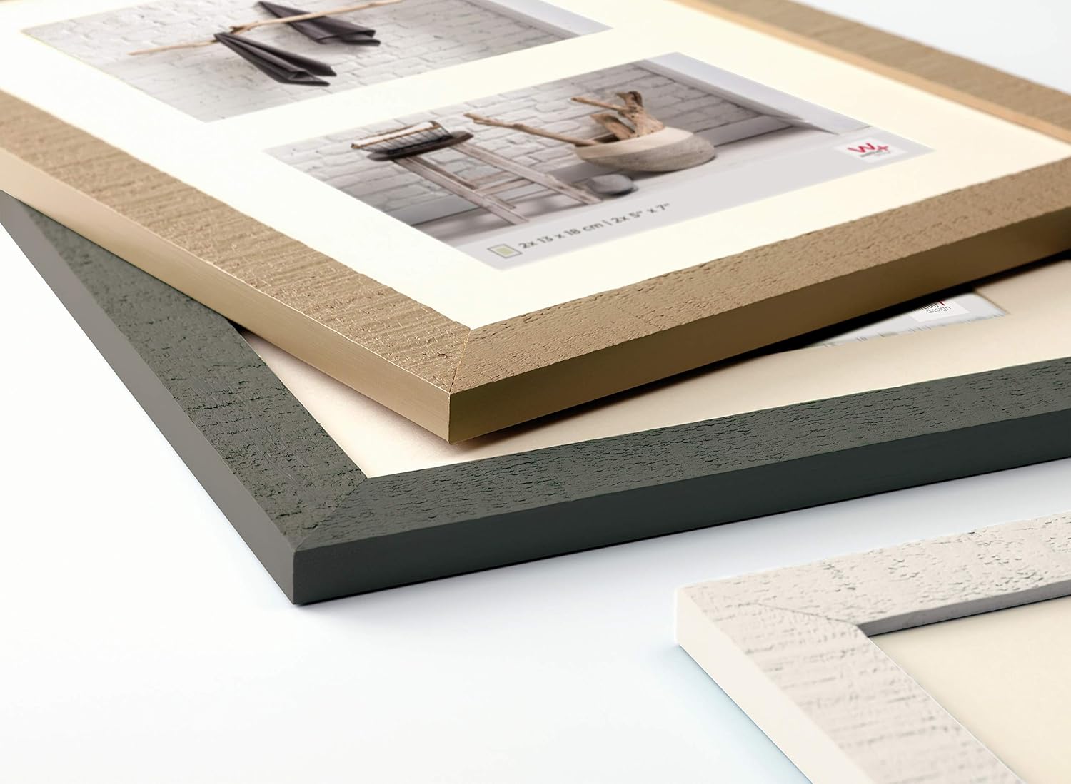 Thumbnail 3 de Walther Design Cadre photo design blanc polaire 60 x 80 cm avec passe-partout HO080V