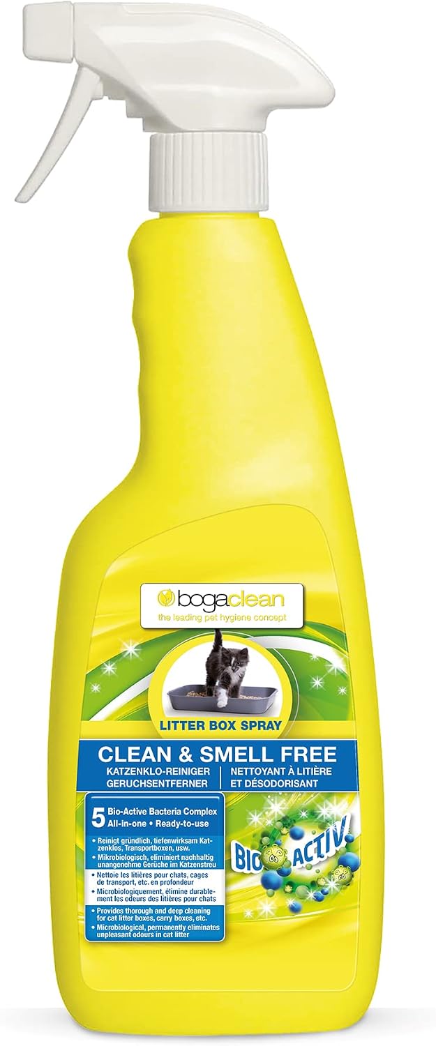 Detalle de Bogaclean Clean & Smell Free Litter Box Spray – Katzengeruch neutralisieren, 500 ml