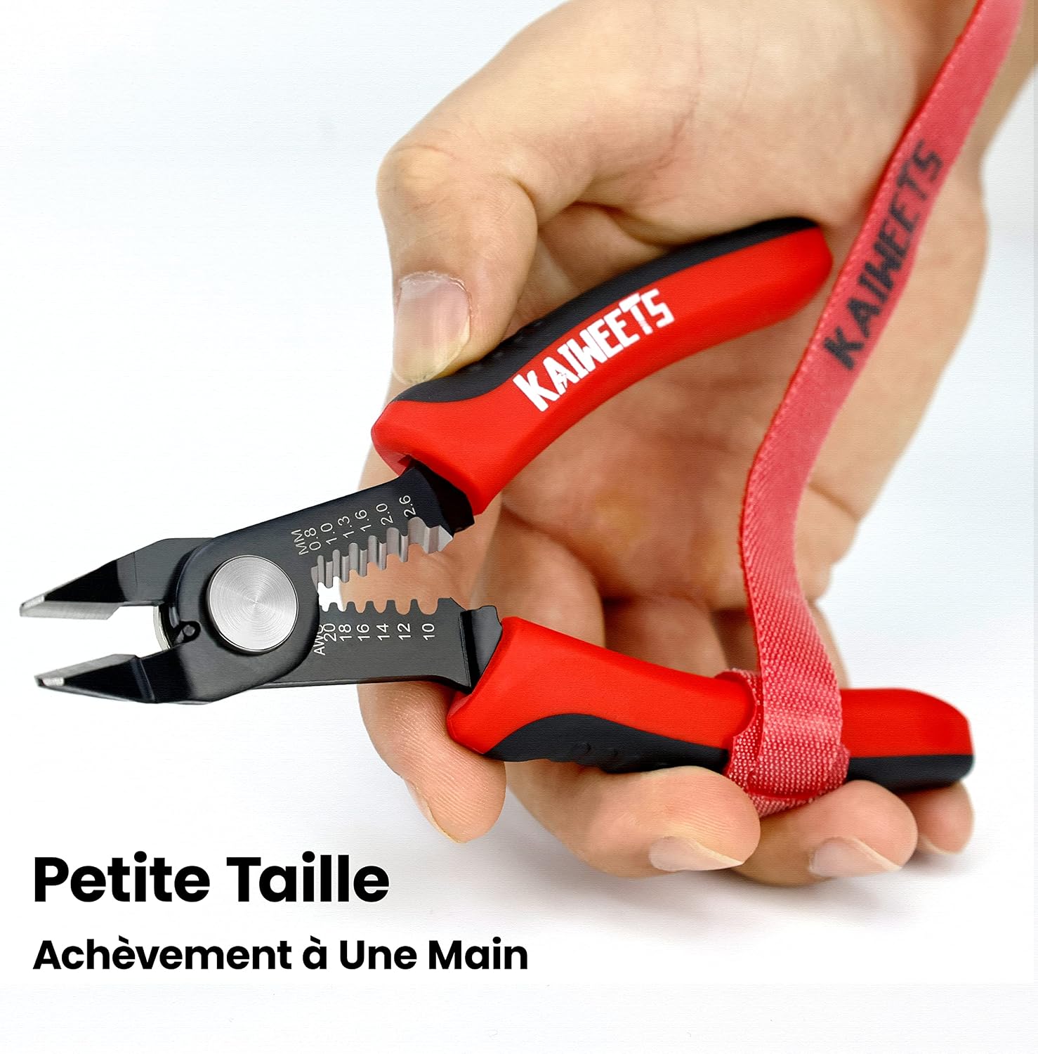 Thumbnail 1 de KAIWEETS Pince Coupante – Dénudeur de Fils et Coupe-Câbles 20–10 AWG, Dénudeur de Fils Précis