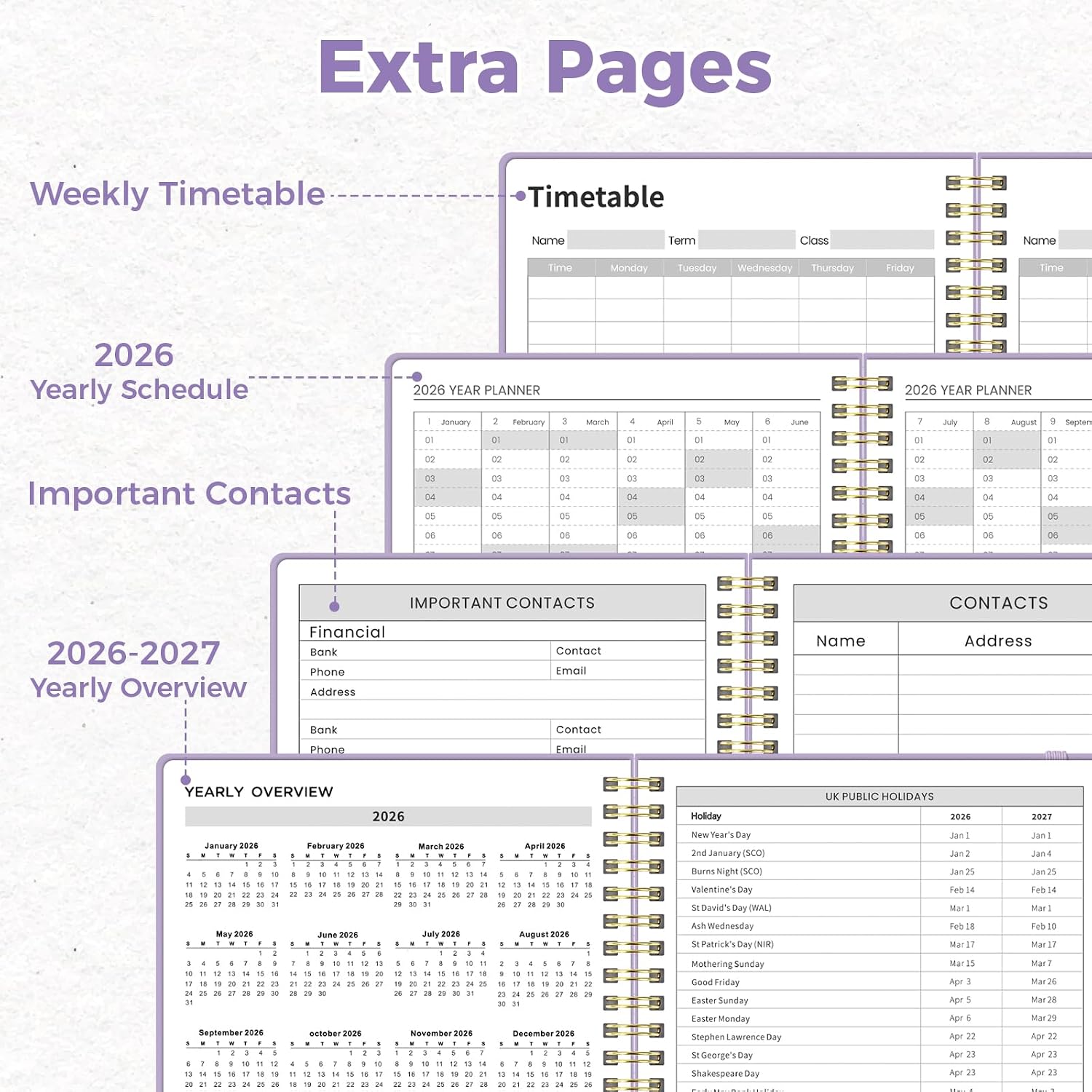 Detalle 2 de Umriox A4 undated weekly planner