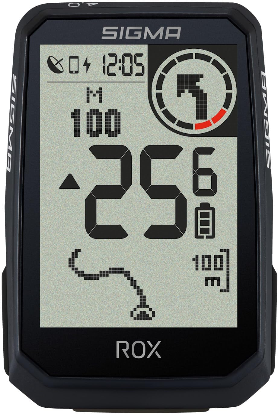 SIGMA ROX 4.0 Endurance Black : GPS vélo avec 41 h d’autonomie et guidage re-routing