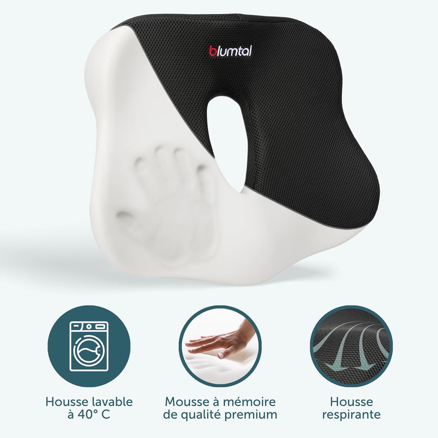 Thumbnail 3 de Blumtal coussin de siège ergonomique coccyx en mousse à mémoire de forme