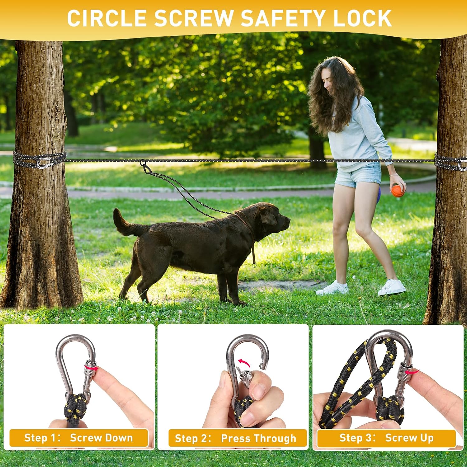 Detalle 1 de Dog Tie-Out Cable 100 ft
