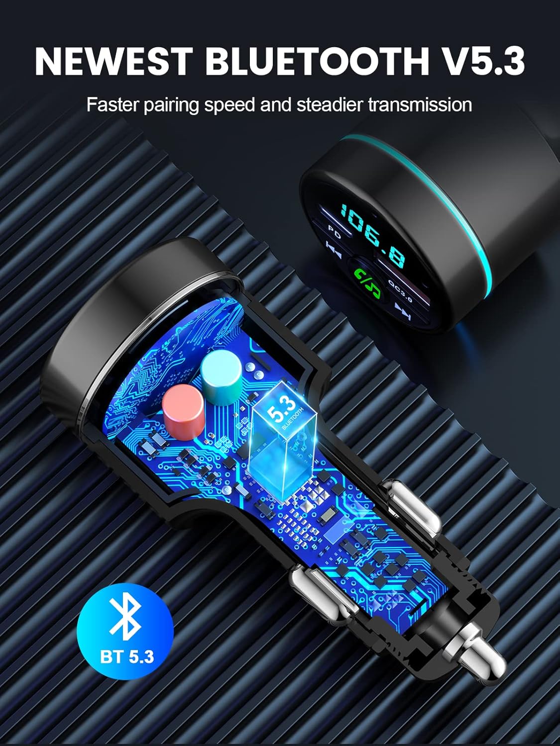 Thumbnail 6 de Bluetooth Car Adapter 5.3 30W charger