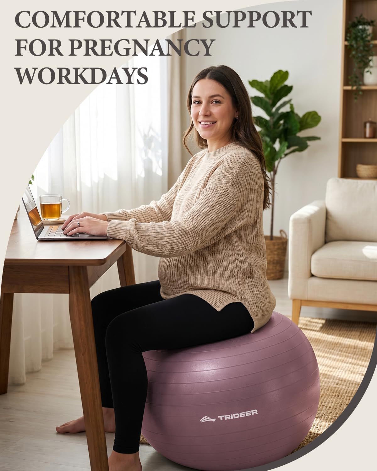 Thumbnail 4 de Trideer Yoga Ball for Core Training ⚙