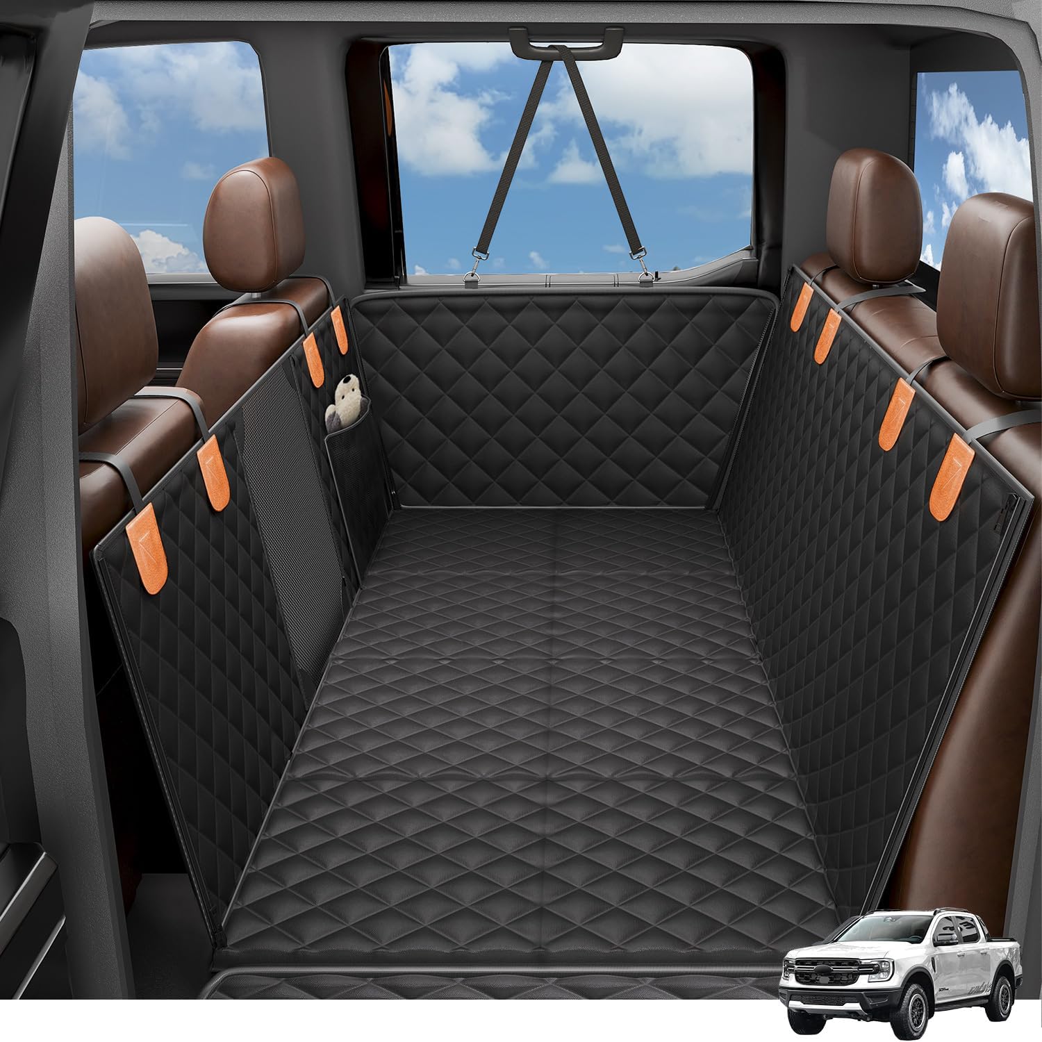 Detalle de Smatto Dog Car Seat Cover, 400 lb Capacity