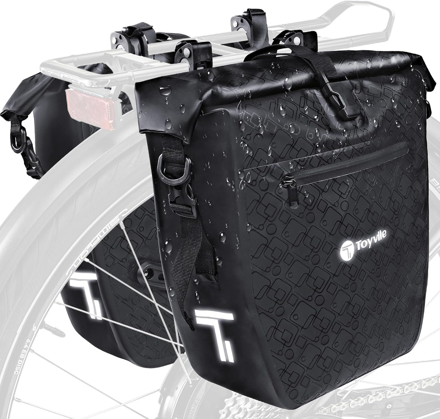 Detalle de Fahrradtaschen für Gepäckträger 2 ER SET 48L