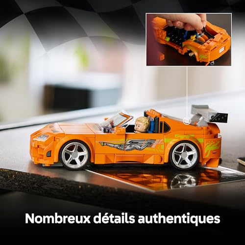 Detalle de LEGO Speed Champions Toyota Supra MK4 de Fast & Furious – Maquette avec Brian O’Conner (77260)
