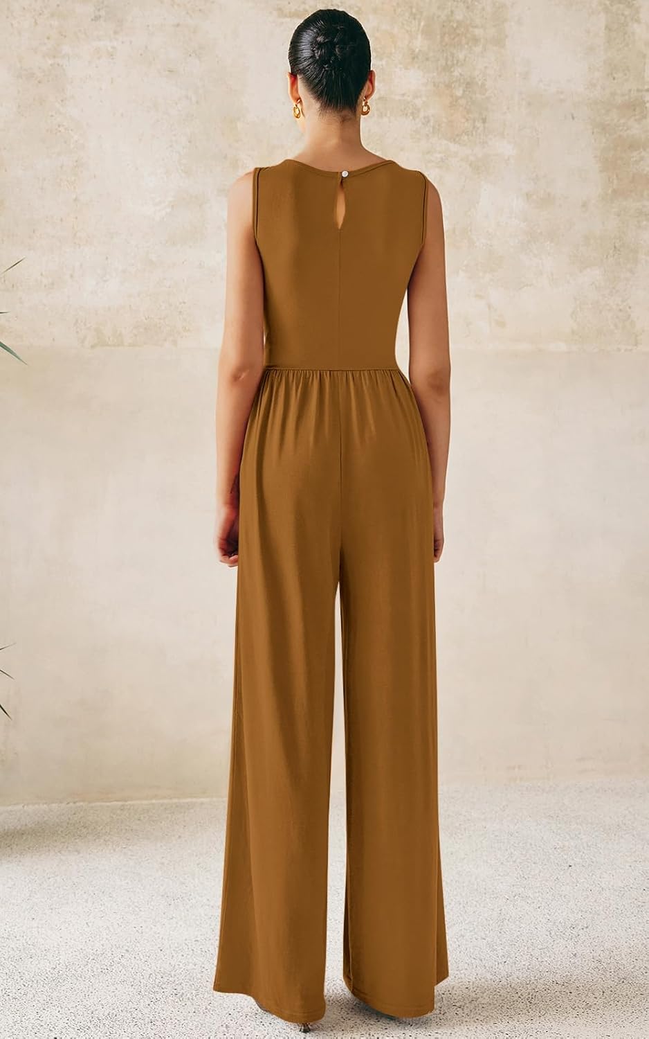 Thumbnail 4 de PRETTYGARDEN One Piece Jumpsuits for Women – Dressy Casual Sleeveless Wide Leg Rompers