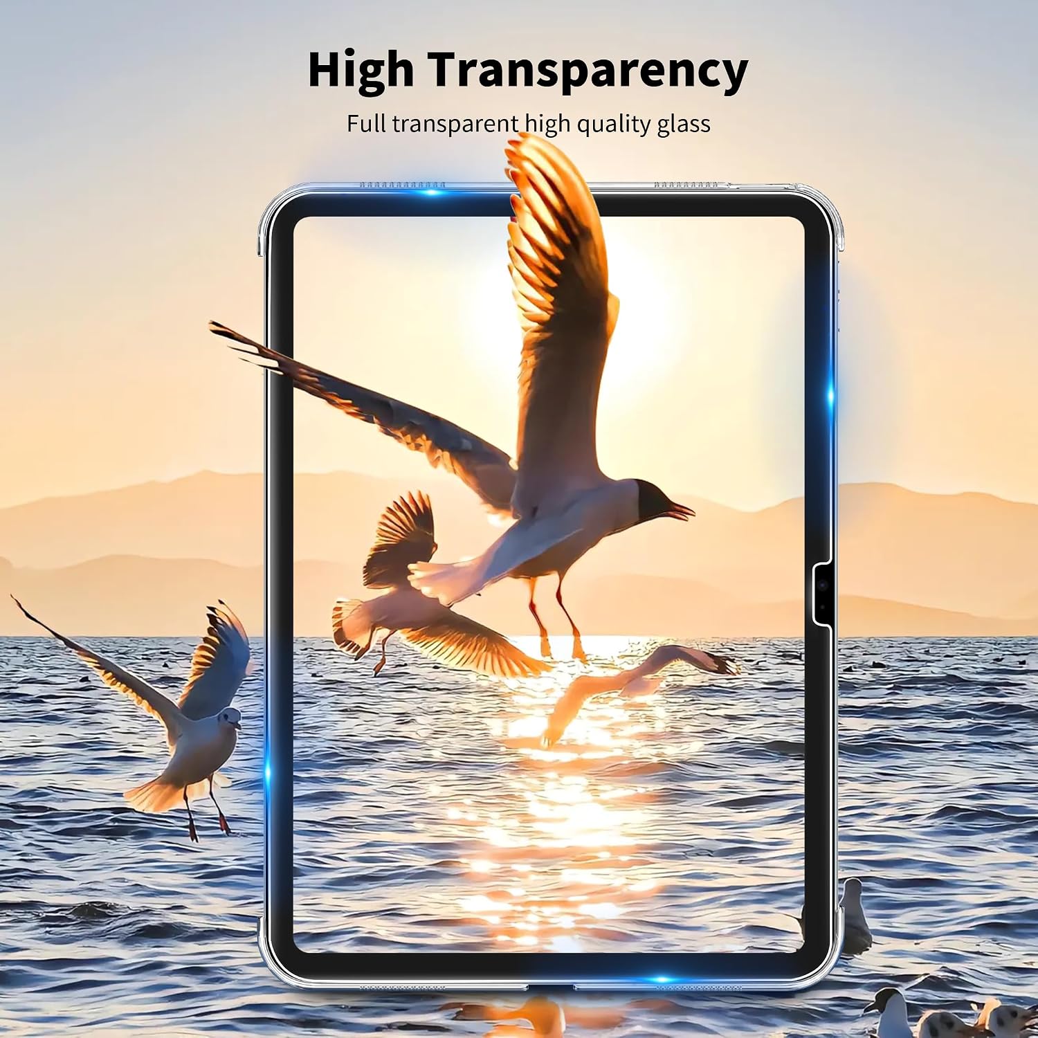 Thumbnail 3 de CACOE Custodia Cover per iPad 11a Generazione (A16) 11" e iPad 10a Generazione 10,9" (2022) – Ultra Sottile in Pelle con Vetro Temperato, Argento