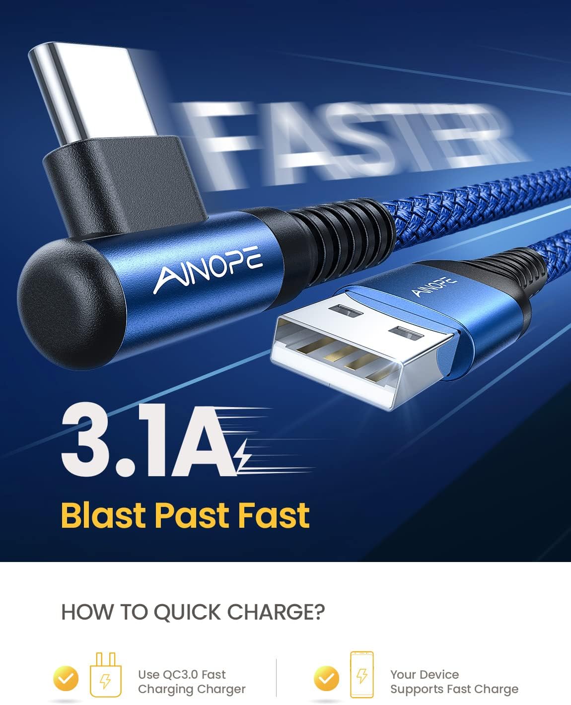 Detalle 2 de AINOPE AP544-2M USB-C cable 2 pack