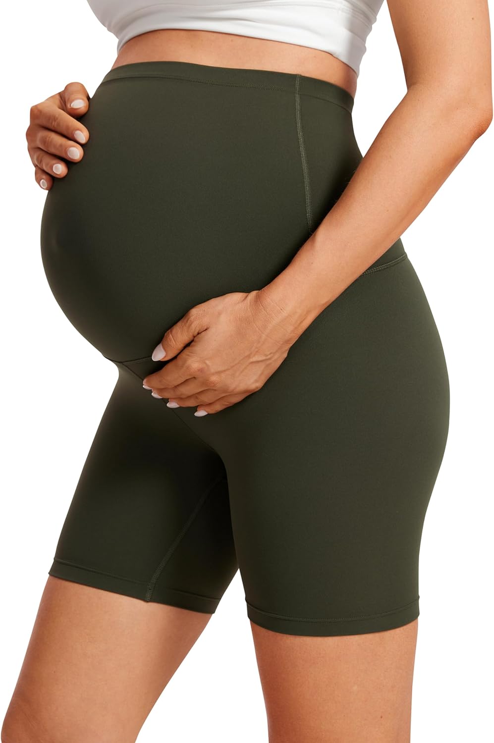 Thumbnail 6 de CRZ YOGA Donna Butterluxe maternità pantaloncini sopra la pancia per yoga e corsa, Allenamento
