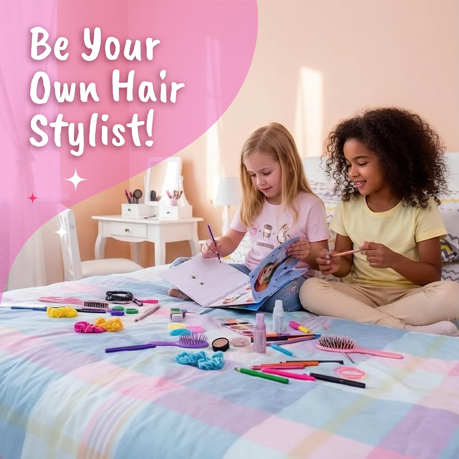 Thumbnail 6 de BSCOOL A266147 Create Hairstyles Fashion Design Activity Book with Stickers
