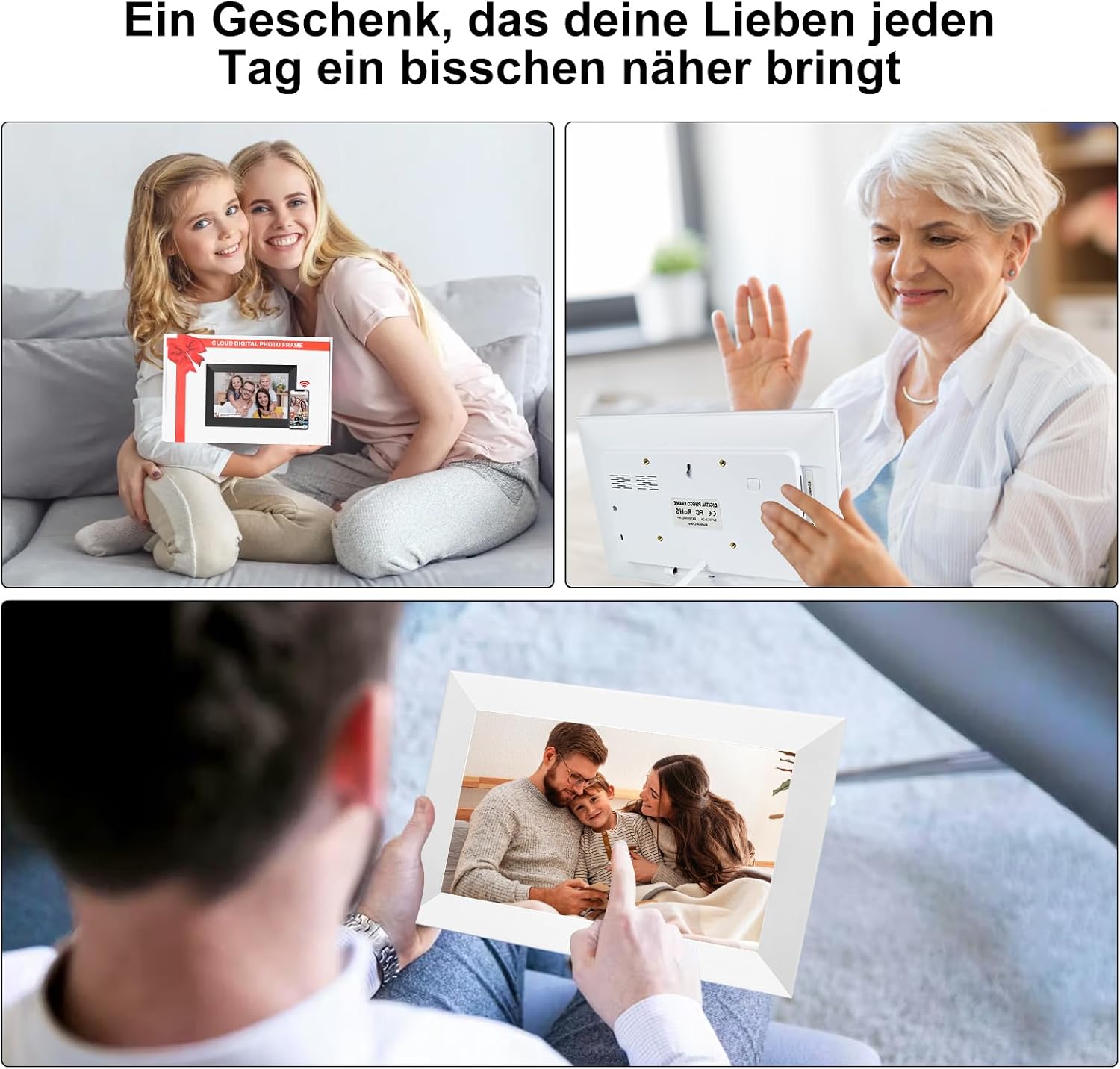 Thumbnail 6 de Frameo Digitaler Bilderrahmen 10,1 Zoll WLAN