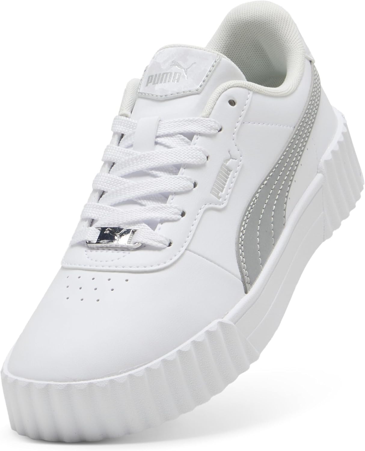 Thumbnail 5 de Puma Damen Carina 3.0 Sneaker mit Leder-Mix-Obermaterial und Gummilaufsohle