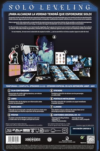 Detalle de Solo Leveling Temporada 1 (Episodios 1 a 12) - Blu-ray Coleccionista de SELECTA VISION