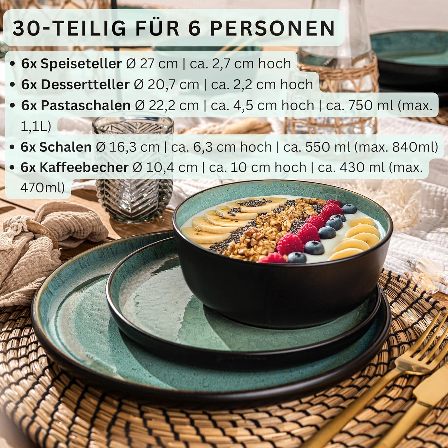 Detalle 2 de SÄNGER Fiji Kombiservice 6 Personen