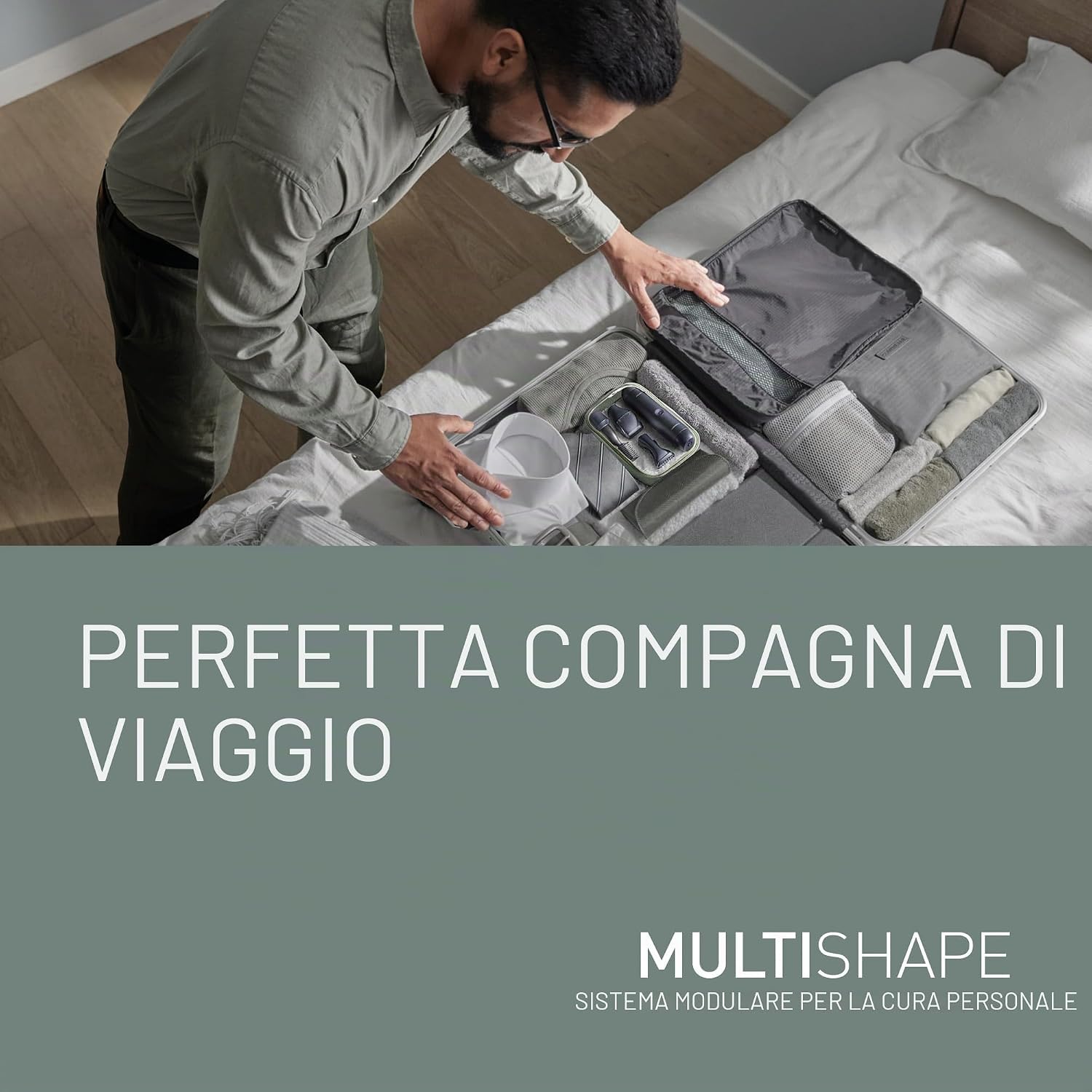 Thumbnail 4 de Panasonic Multishape ER-CKL1: regolabarba e tagliacapelli modulare con batteria ricaricabile agli ioni di litio