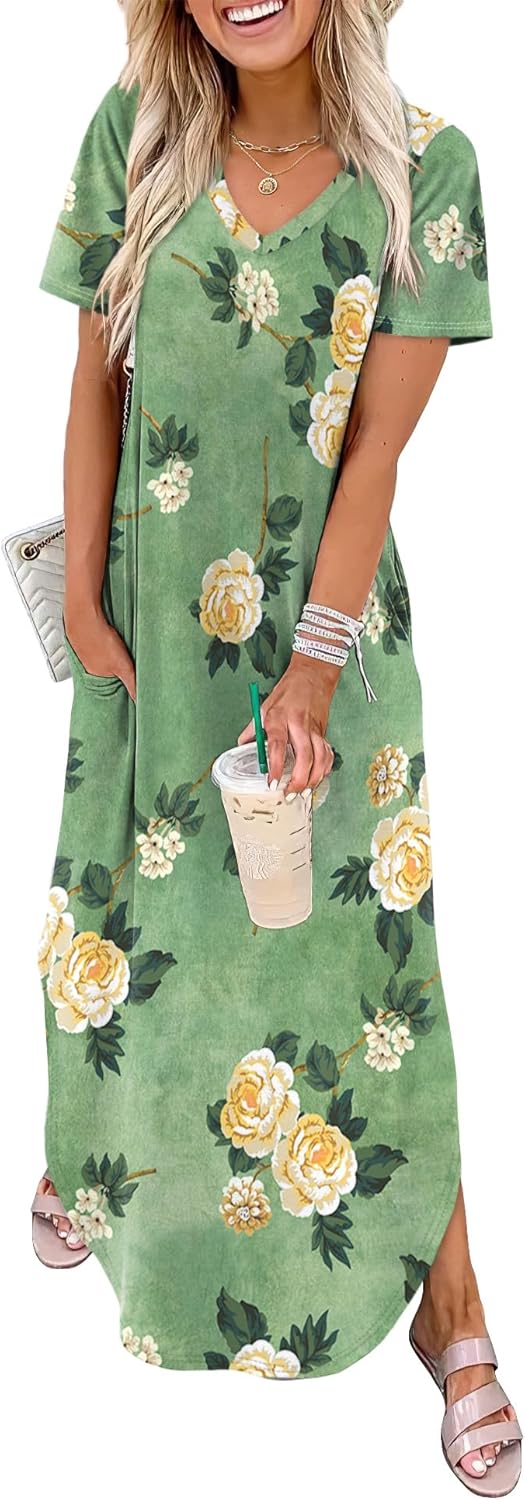 Thumbnail 5 de WIHOLL Women's Summer Maxi Dress with Pockets
