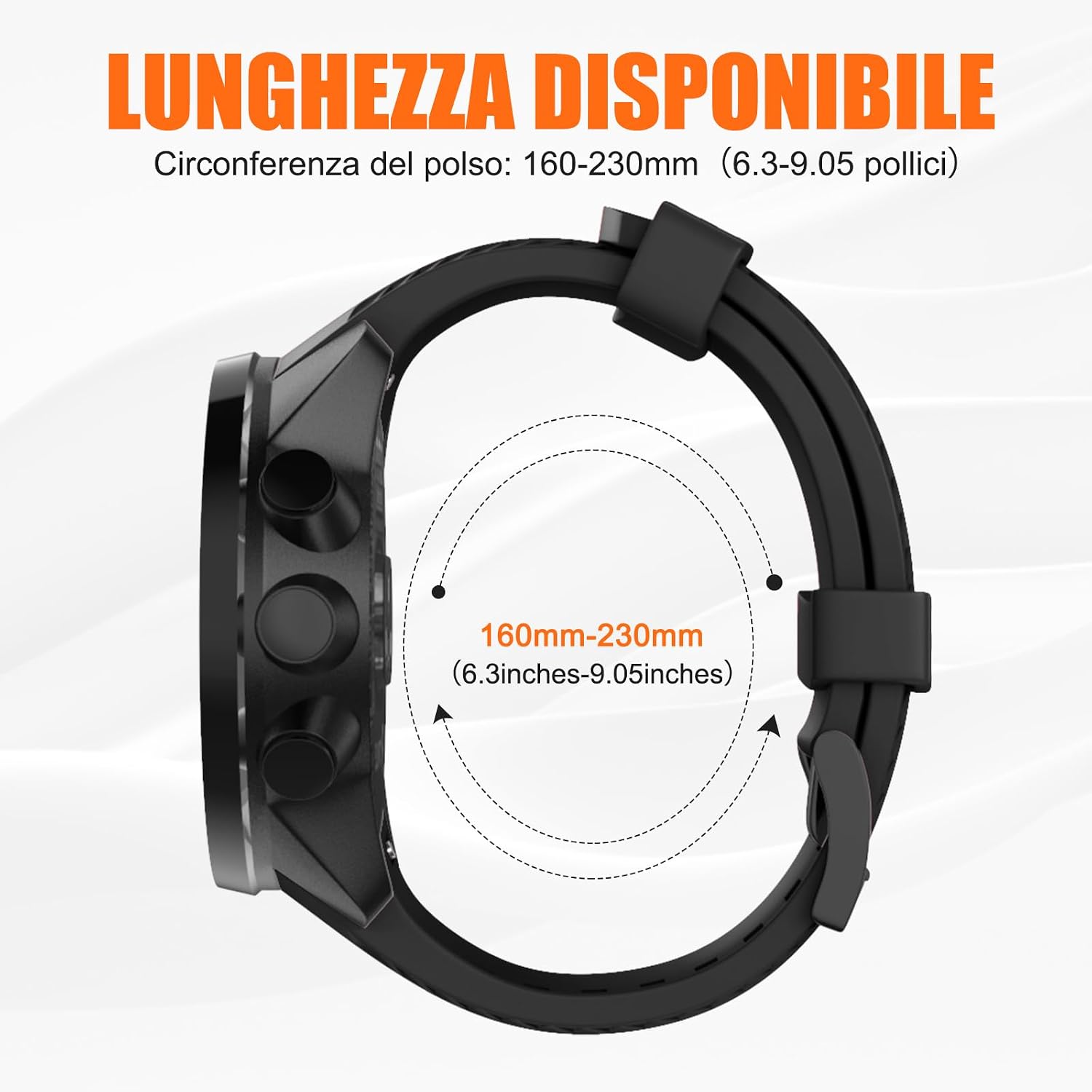 Detalle de Cinturino silicone 24 mm compatibile Sunnto NotoCity