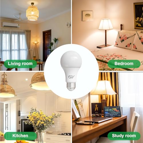 Thumbnail 4 de GY Ampoule LED E27 – 8 W, équivalent 100 W, 1521 lm, 6500 K, non dimmable, lot de 6