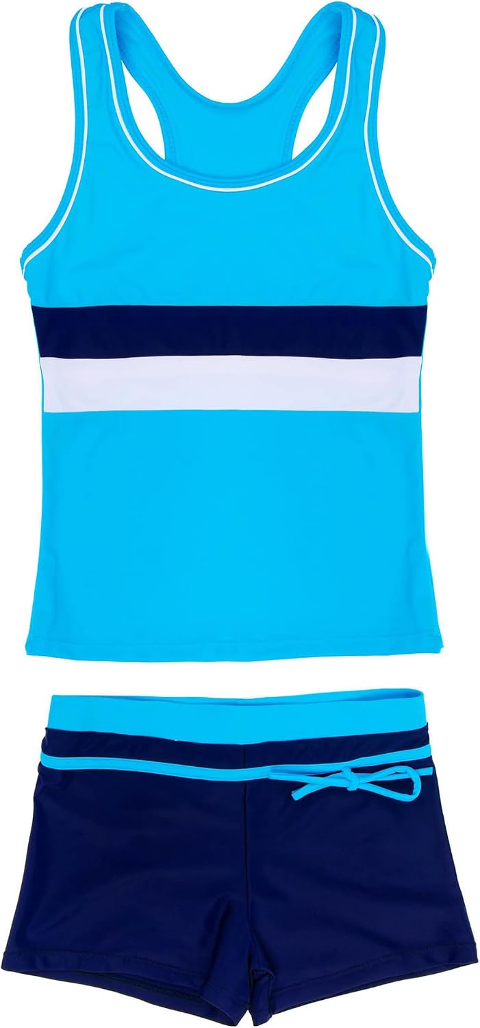 Detalle de PROALLO Girls' Tankini Swimsuit with Boyshorts