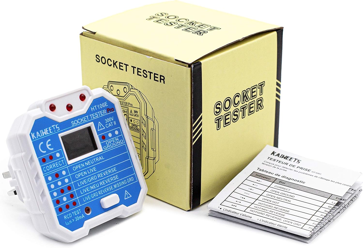 Thumbnail 5 de KAIWEETS HT106E socket tester 300V