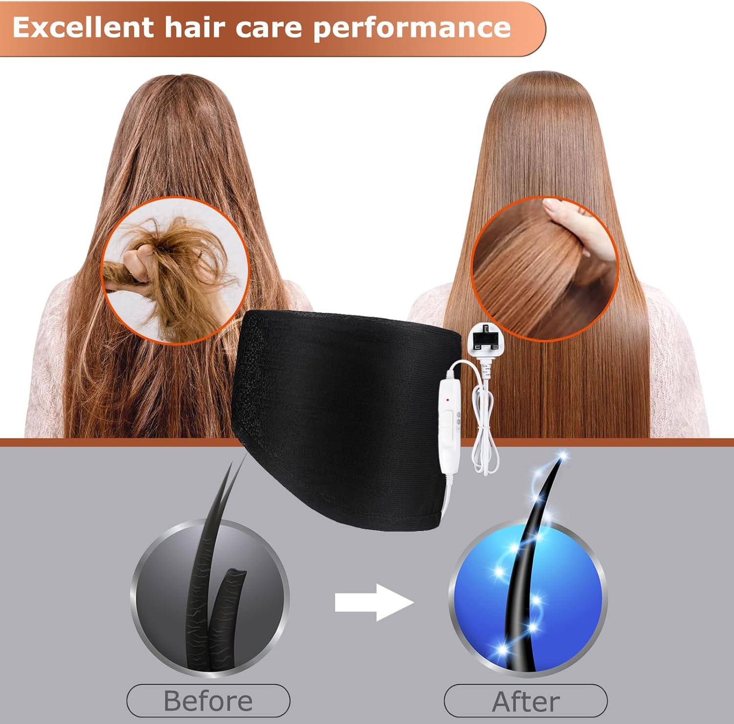Detalle 2 de Totofac Electric Hair Steamer with 2 Modes 🎀