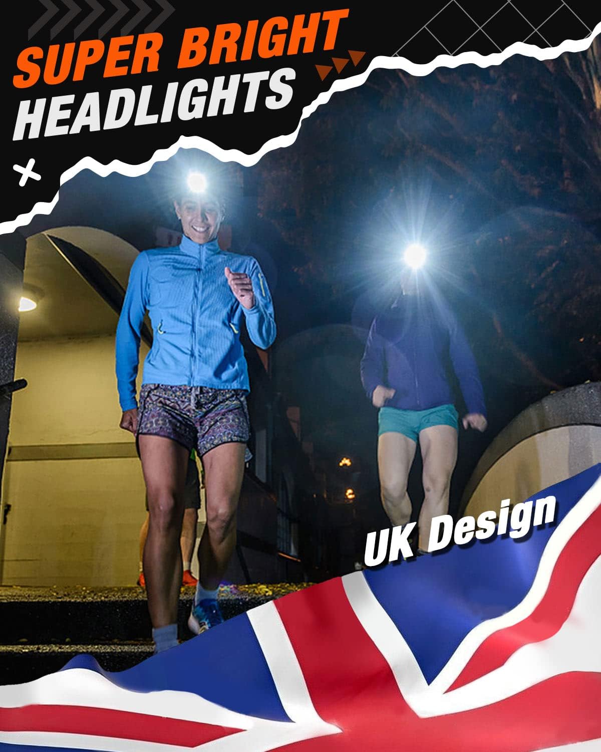 Detalle de Victoper Running Head Torch 2-pack LED headlamp